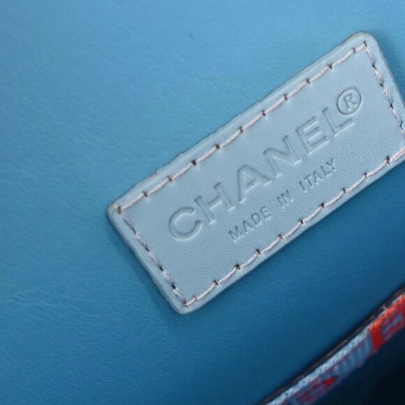 Chanel Red Blue Nylon Sport Line Backpack 115964 - Picture 9 of 10